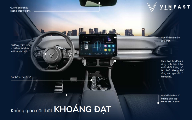 Khoang Lái Vinfast VF8