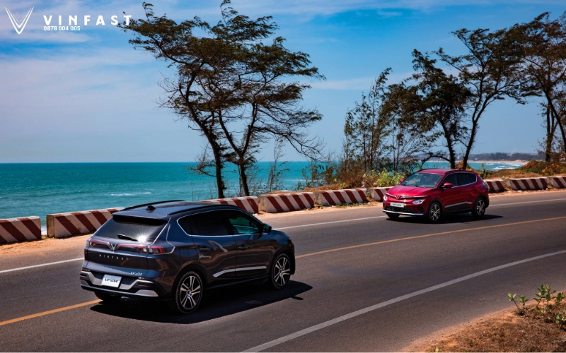 đầu và đuôi xe vinfast vf e34