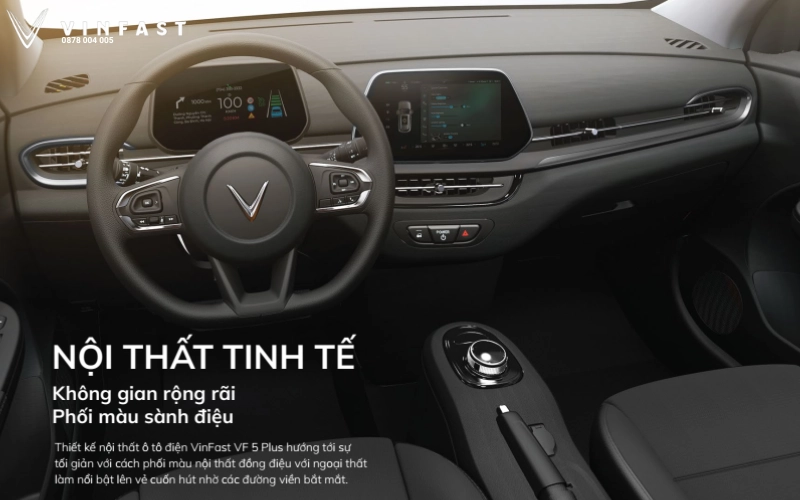 VinFast VF5 16 khoang lái vinfast vf5
