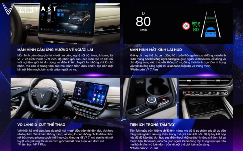 Khoang lái vinfast vf7