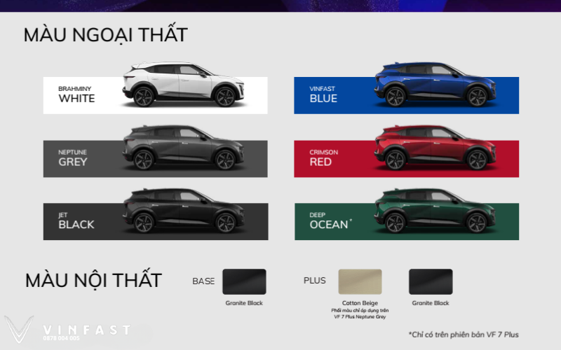 màu xe vinfast vf7