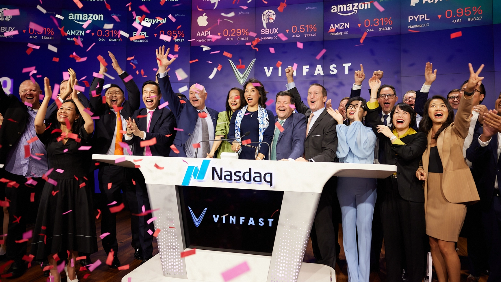 vinfast chính thức niêm yết trên nasdaq globalmarket giá trị vốn hoá hơn 23 tỷ usd