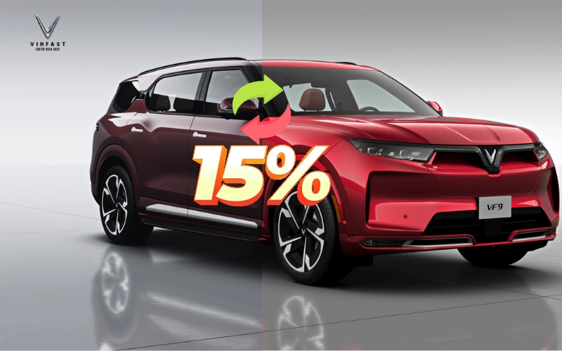 Chính sách thu cũ đổi mới VinFast VF9 - chỉ cần bù 15%